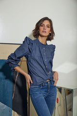 BLUSA VAQUERA VOLANTES