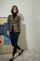 BLAZER SASTRE 1 BOTON ESTAMPADA