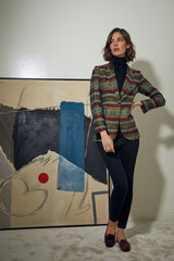 BLAZER SASTRE 1 BOTON ESTAMPADA