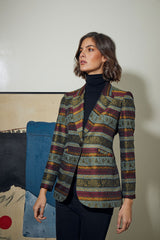 BLAZER SASTRE 1 BOTON ESTAMPADA