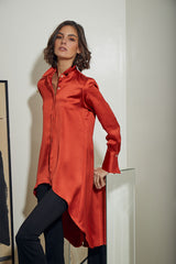 BLUSA PINGUINO CON PUÑO NARANJA