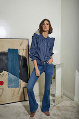 BLUSA VAQUERA VOLANTES