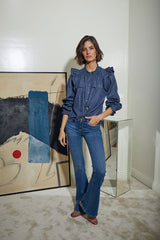 BLUSA VAQUERA VOLANTES