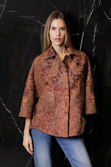 CHAQUETON CORTO JACQUARD
