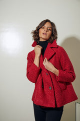 CHAQUETON MARINERO ROJO lol