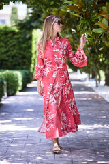 VESTIDO KIMONO HILO MAGENTA
