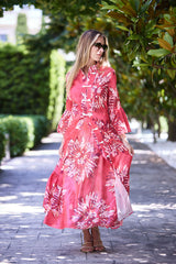 VESTIDO KIMONO HILO MAGENTA