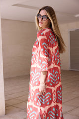 KAFTAN ABIERTO TUL ANIMAL GRANATE