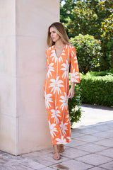 KAFTAN ESCOTE PICO PALMERAS BLANCAS FONDO NANJA