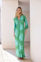 KAFTAN TIRILLA VERDE TURQUESA