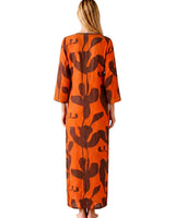KAFTAN KENIA NARANJA Y MARRON