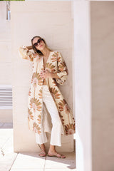 LEVITA KAFTAN BORDADA MARRON