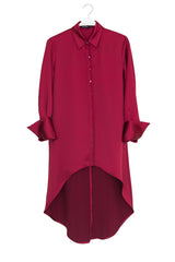 BLUSA PINGÜINO CON PUÑO GRANATE