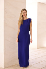 VESTIDO FIESTA ESPADA AIRE AZUL