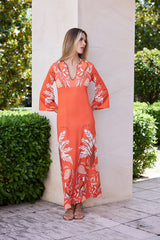 VESTIDO HILO RECTO PALMERAS