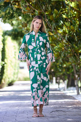 VESTIDO KIMONO HILO VERDE