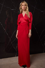 VESTIDO LARGO FIESTA ROJO