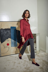 ZAPATON SLEPER GRANATE