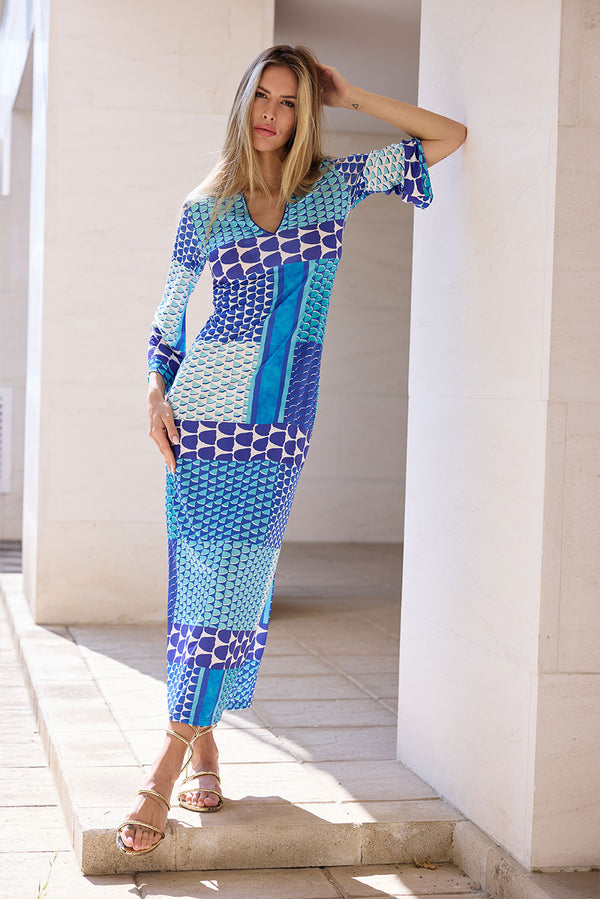 KAFTAN ESCOTE PICO AZULES