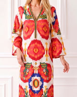 KAFTAN KENIA ROJO IKAT