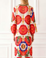 KAFTAN KENIA ROJO IKAT