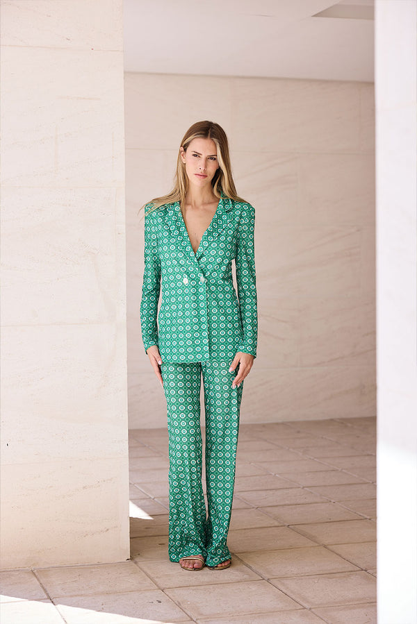 PANTALON ESTAMPADO VERDE